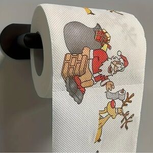 Santa Claus & Reindeer Gag Toilet Paper | Funny Christmas Novelty Gift
